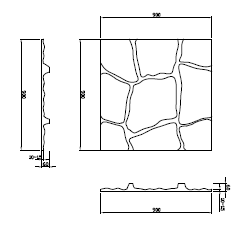 NR-3 自然石積模様